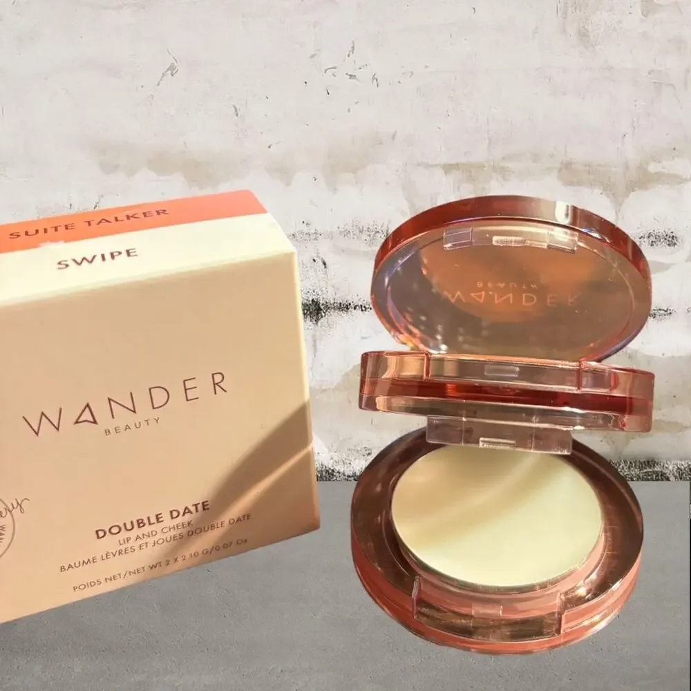 Wander Beauty Double Date Lip & Cheek Compact in Suite Talker NIB
